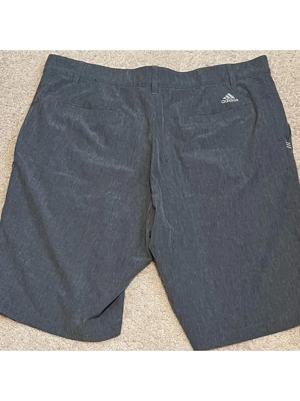 Adidas Men's Charcoal Flat Front Shorts NWOT